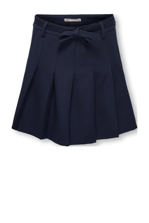 A-lijn plooirok donkerblauw