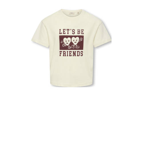 KIDS ONLY GIRL T-shirt ecru afbeelding
