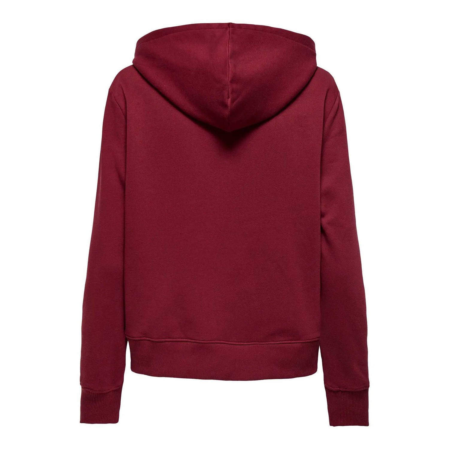 ONLY KIDS GIRL hoodie donkerrood