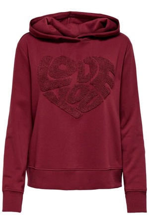 hoodie donkerrood