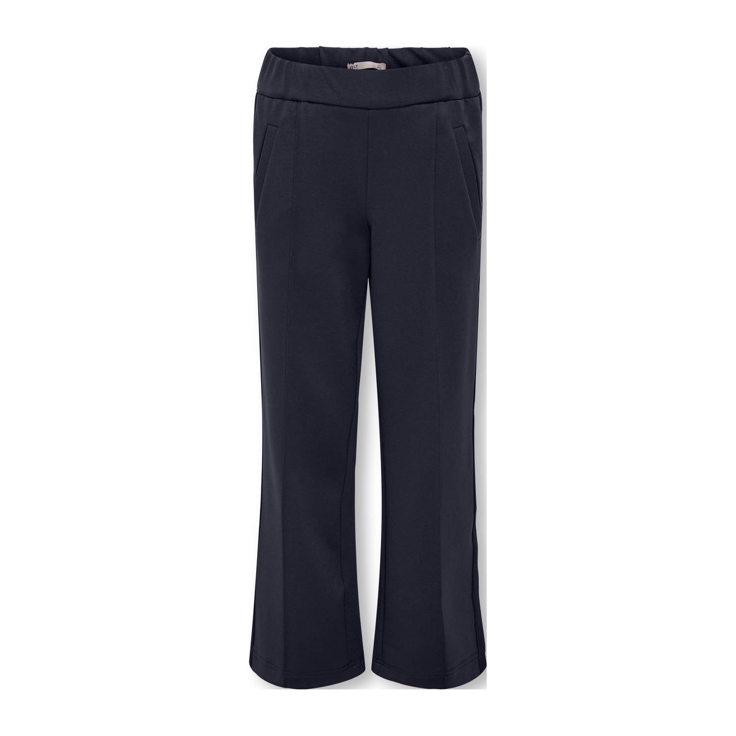 ONLY KIDS GIRL wide leg casual broek donkerblauw