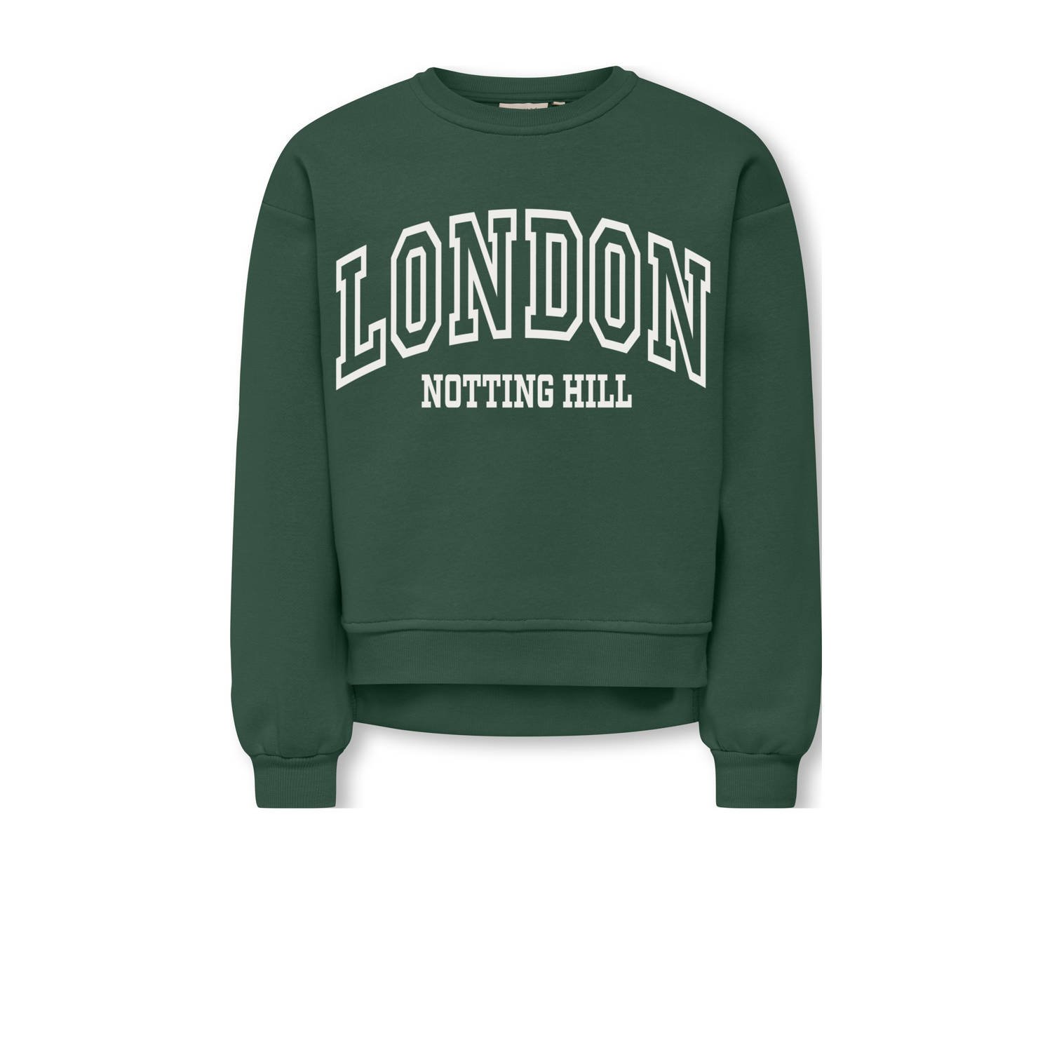 ONLY KIDS GIRL sweater donkergroen