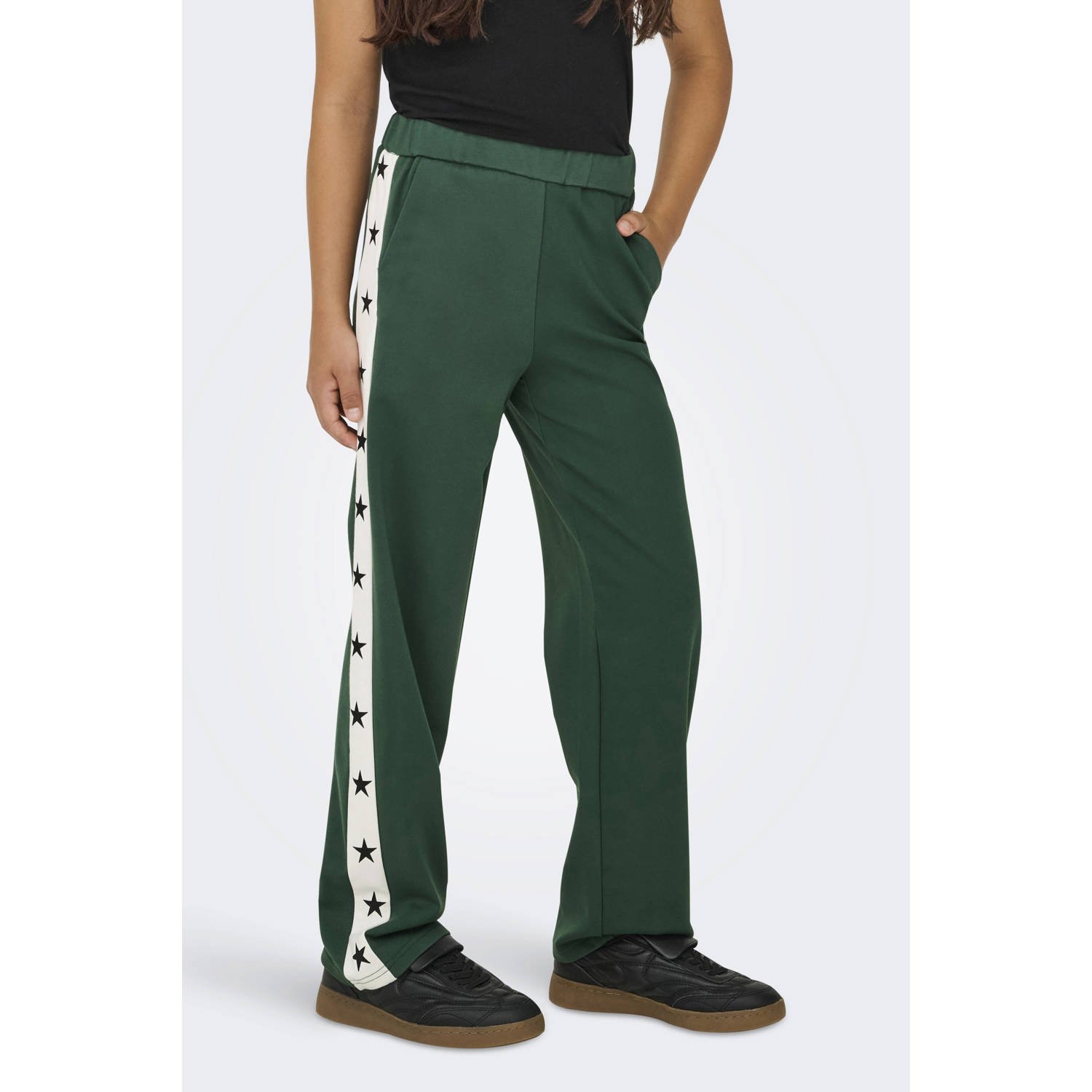 ONLY KIDS GIRL loose casual broek donkergroen