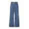 KIDS ONLY GIRL high waist wide leg jeans medium blue denim