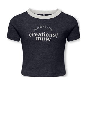 T-shirt donkerblauw