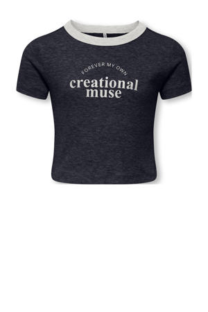T-shirt donkerblauw