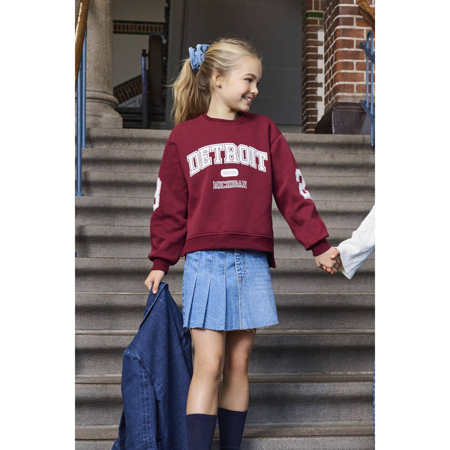 ONLY KIDS GIRL sweater donkerrood