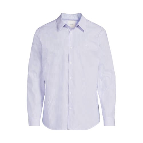 Calvin Klein slim gestreepte casual overhemd blauw afbeelding