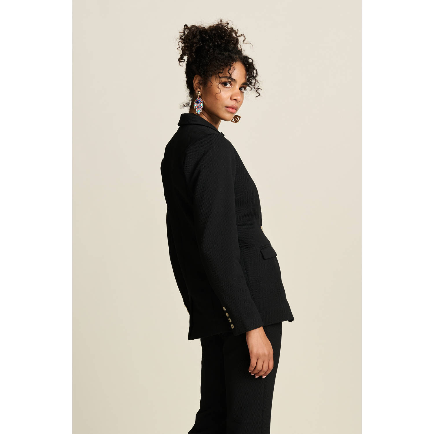 POM Amsterdam regular blazer zwart