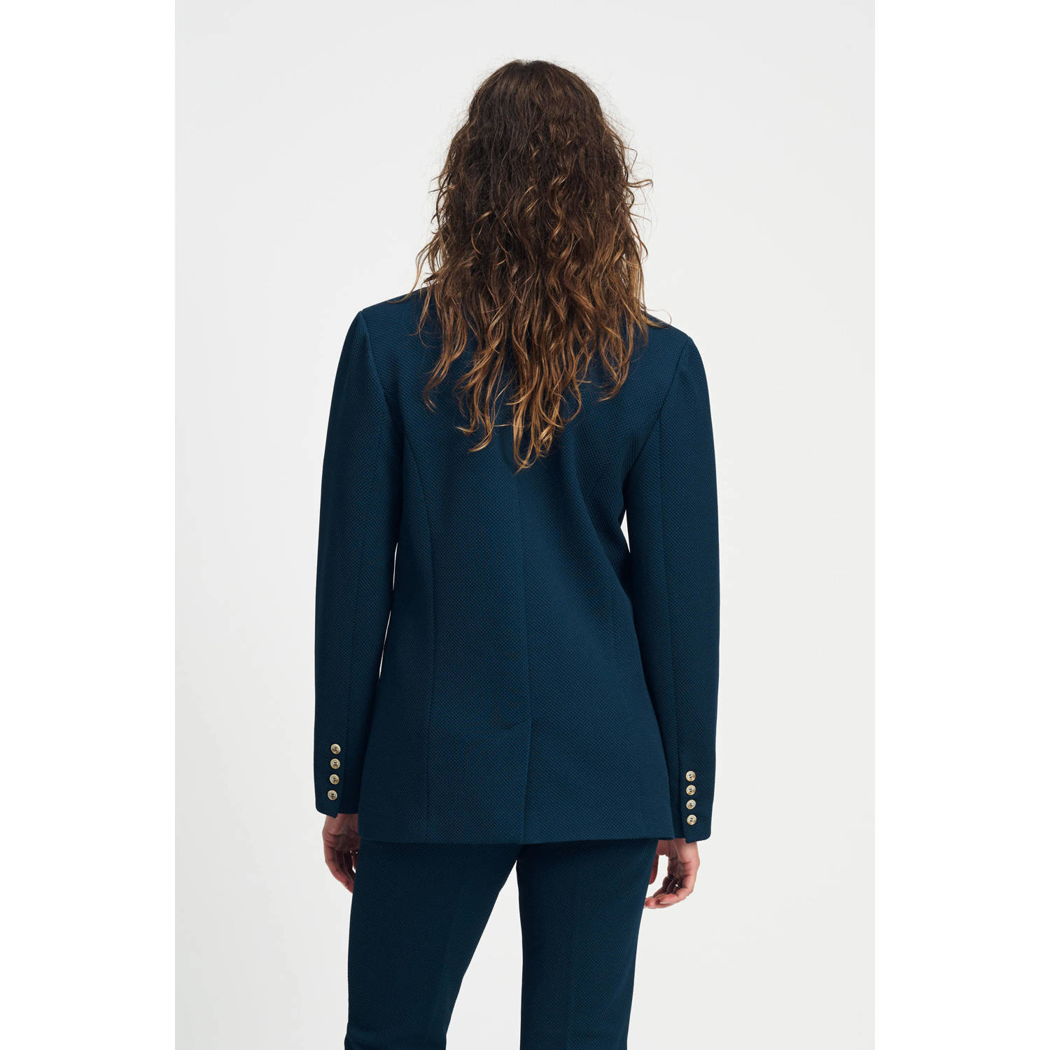 POM Amsterdam regular blazer donkerblauw