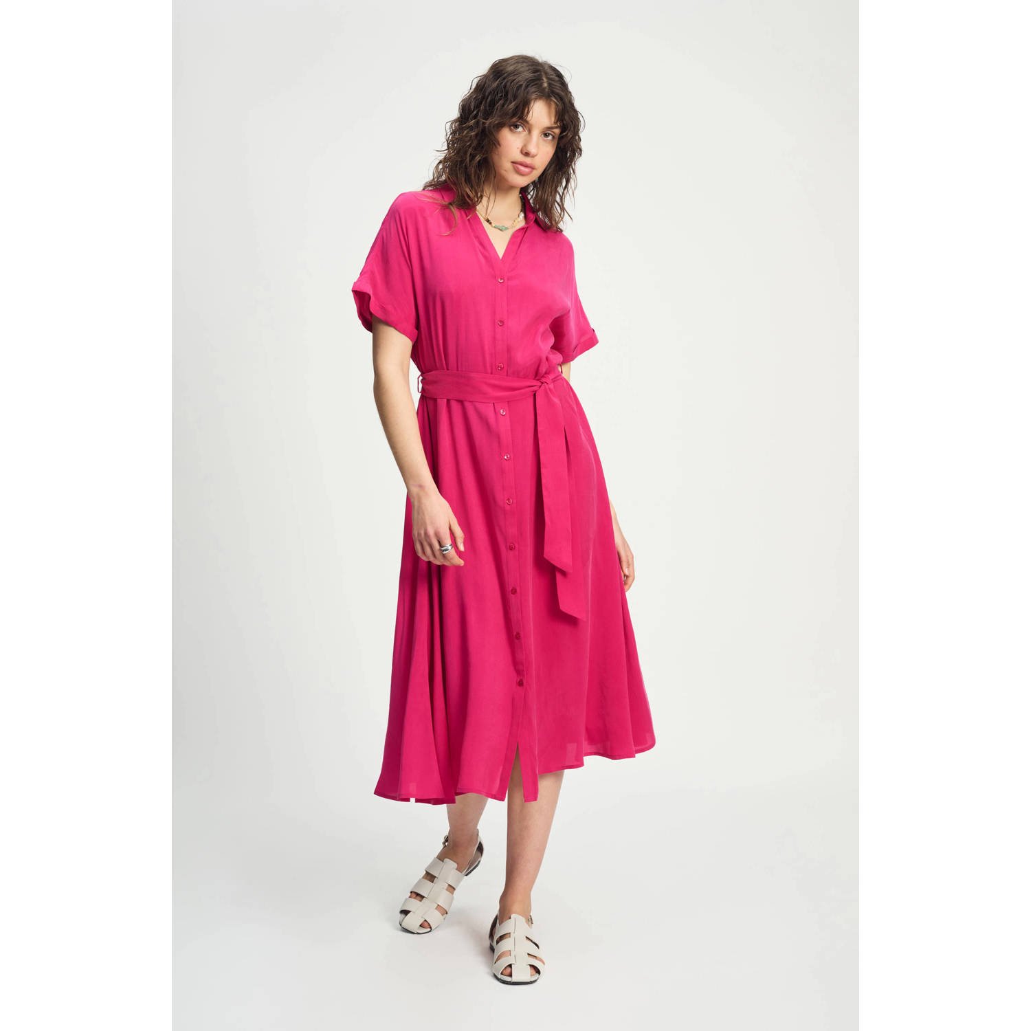 POM Amsterdam zomerjurk roze