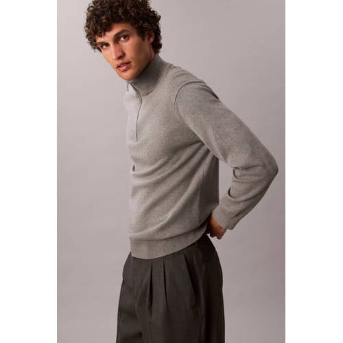 Calvin Klein gebreide trui grijs afbeelding
