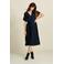 POM Amsterdam blousejurk donkerblauw