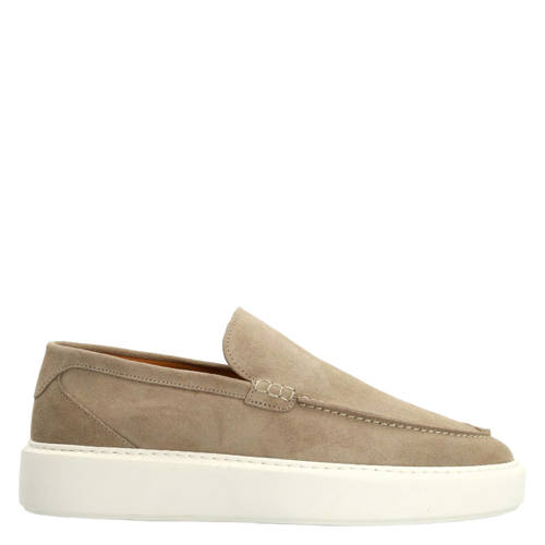 Manfield suède loafers beige afbeelding