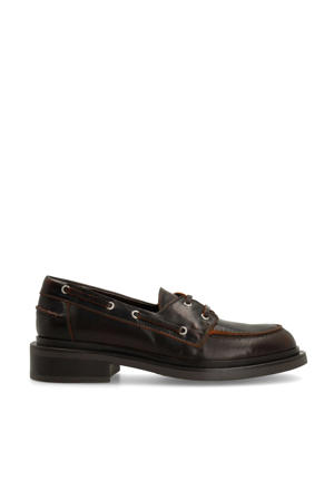 leren bootschoenen bruin