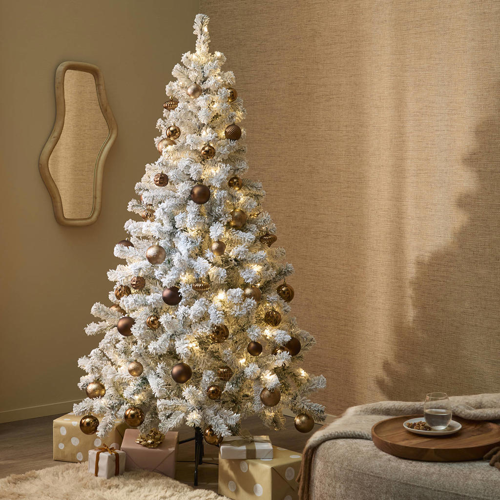 Nova Belle Verlichte besneeuwde kerstboom Nordic Pine (h185xd109 cm)