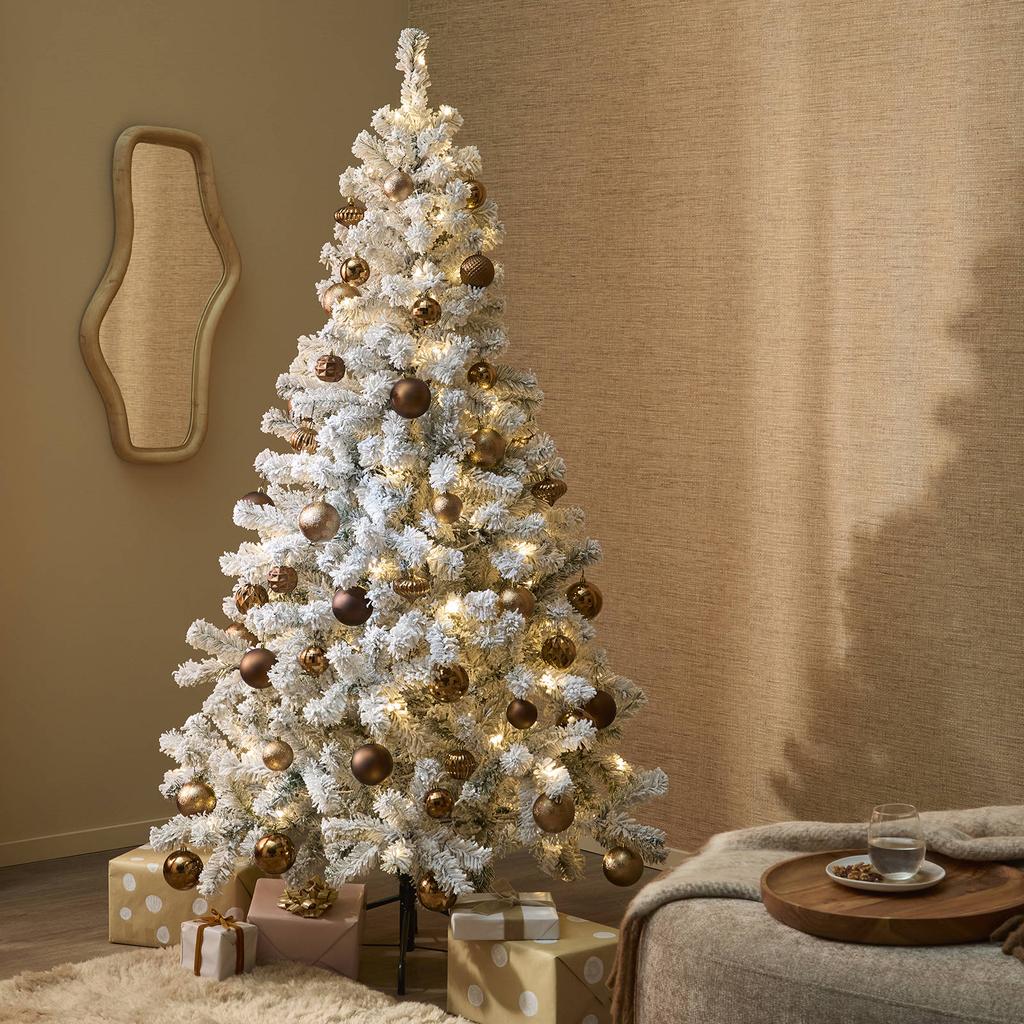 Nova Belle Verlichte besneeuwde kerstboom Nordic Pine (h230xd129 cm)