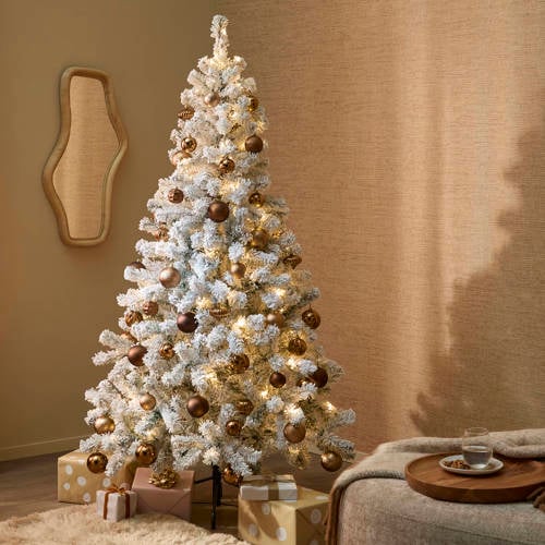 Nova Belle Verlichte besneeuwde kerstboom Nordic Pine (h155xd96 cm) afbeelding