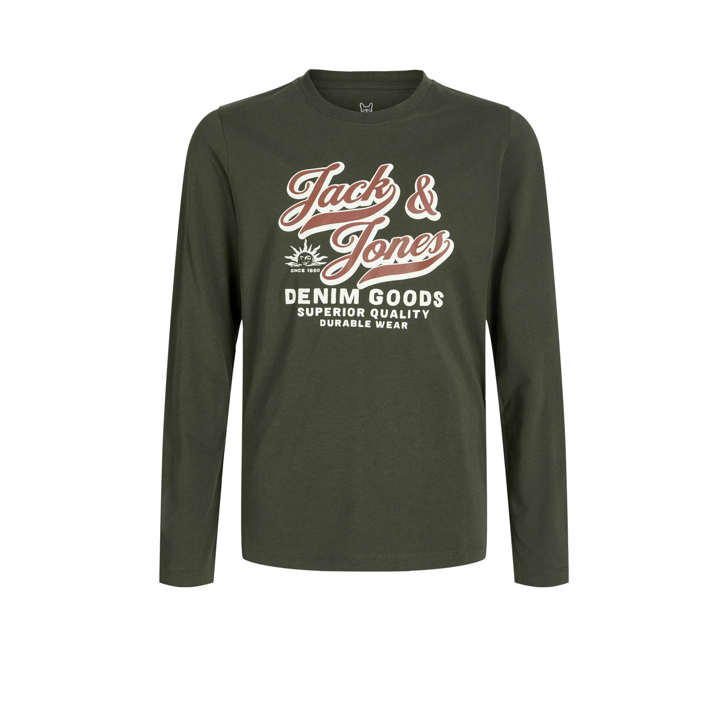 JACK & JONES JUNIOR longsleeve donkergroen