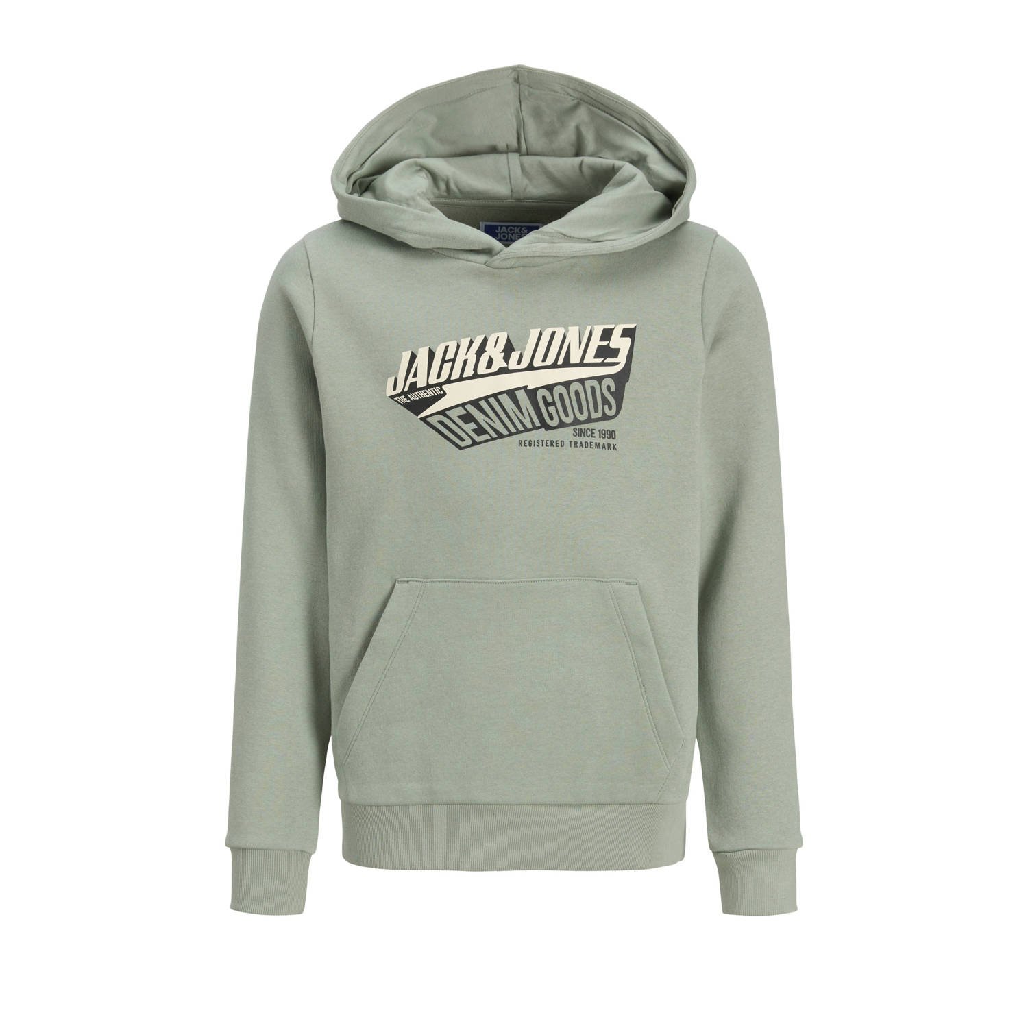JACK & JONES JUNIOR hoodie lichtgroen
