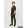 JACK & JONES JUNIOR slim fit cargobroek donkergroen