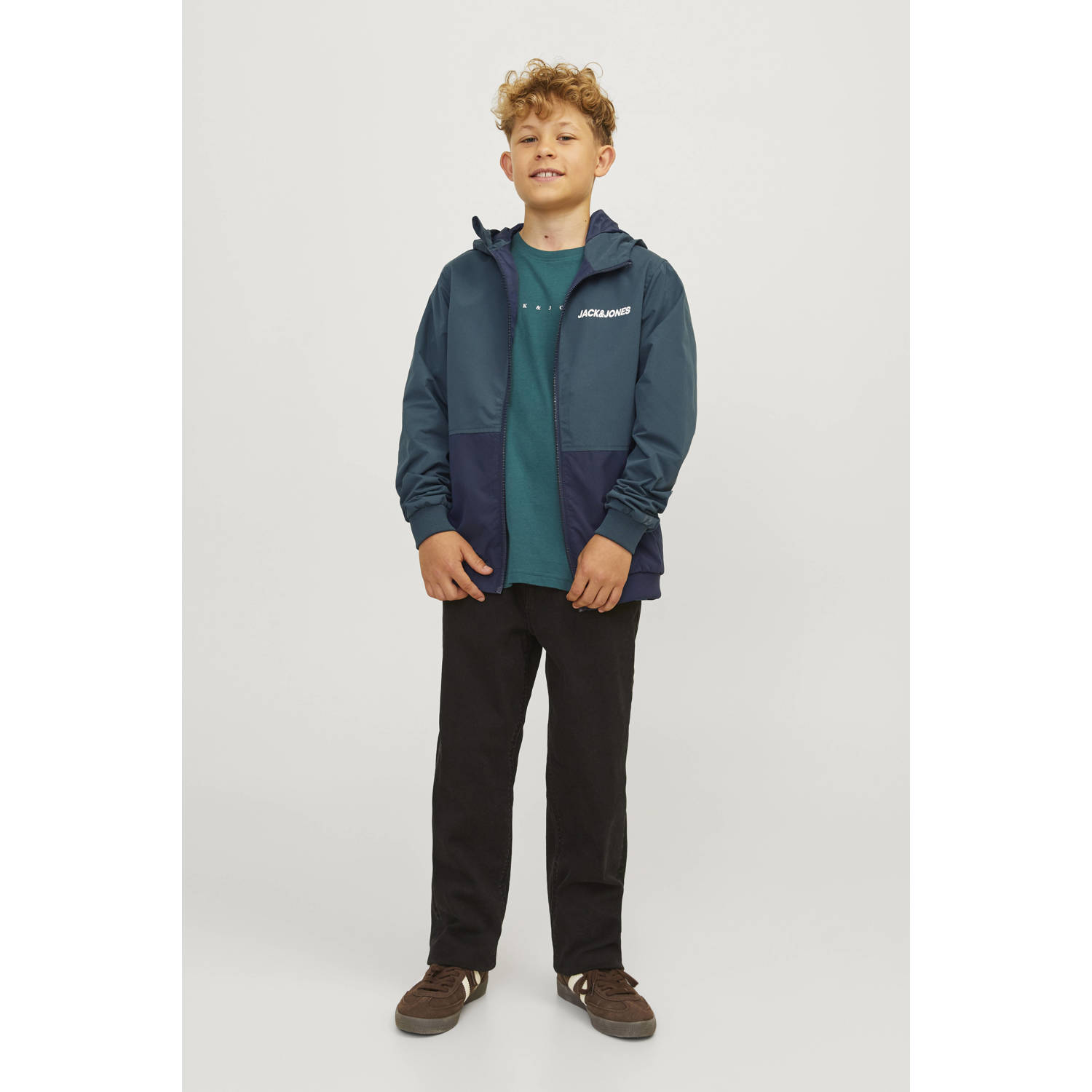 JACK & JONES JUNIOR zomerjas donkergroen