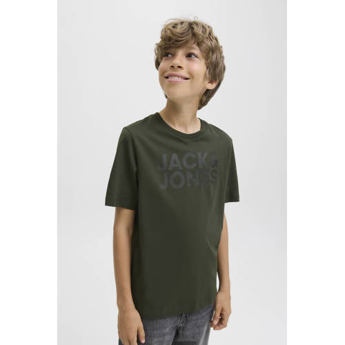 JACK & JONES JUNIOR T-shirt donkergroen afbeelding