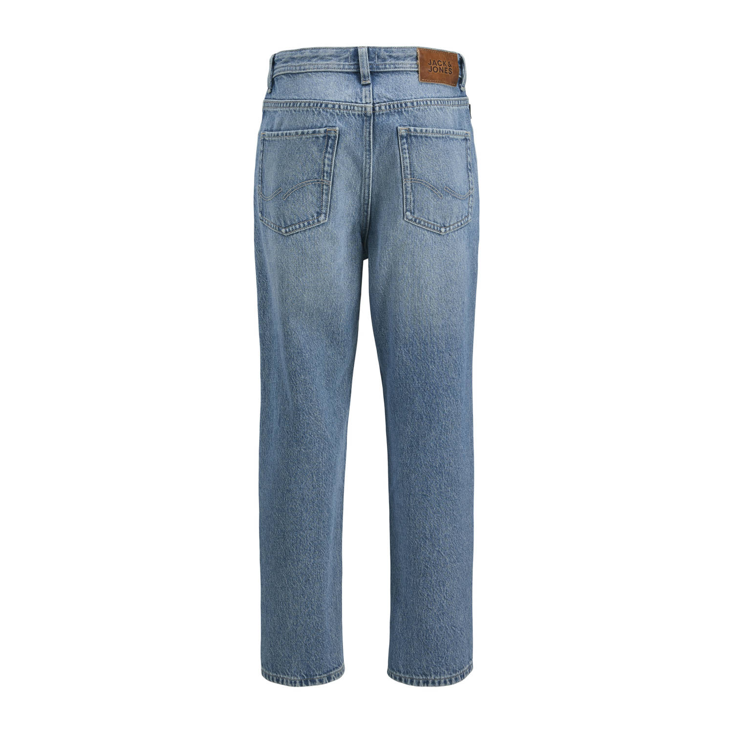 JACK & JONES JUNIOR relaxed high waist loose fit jeans medium blue denim