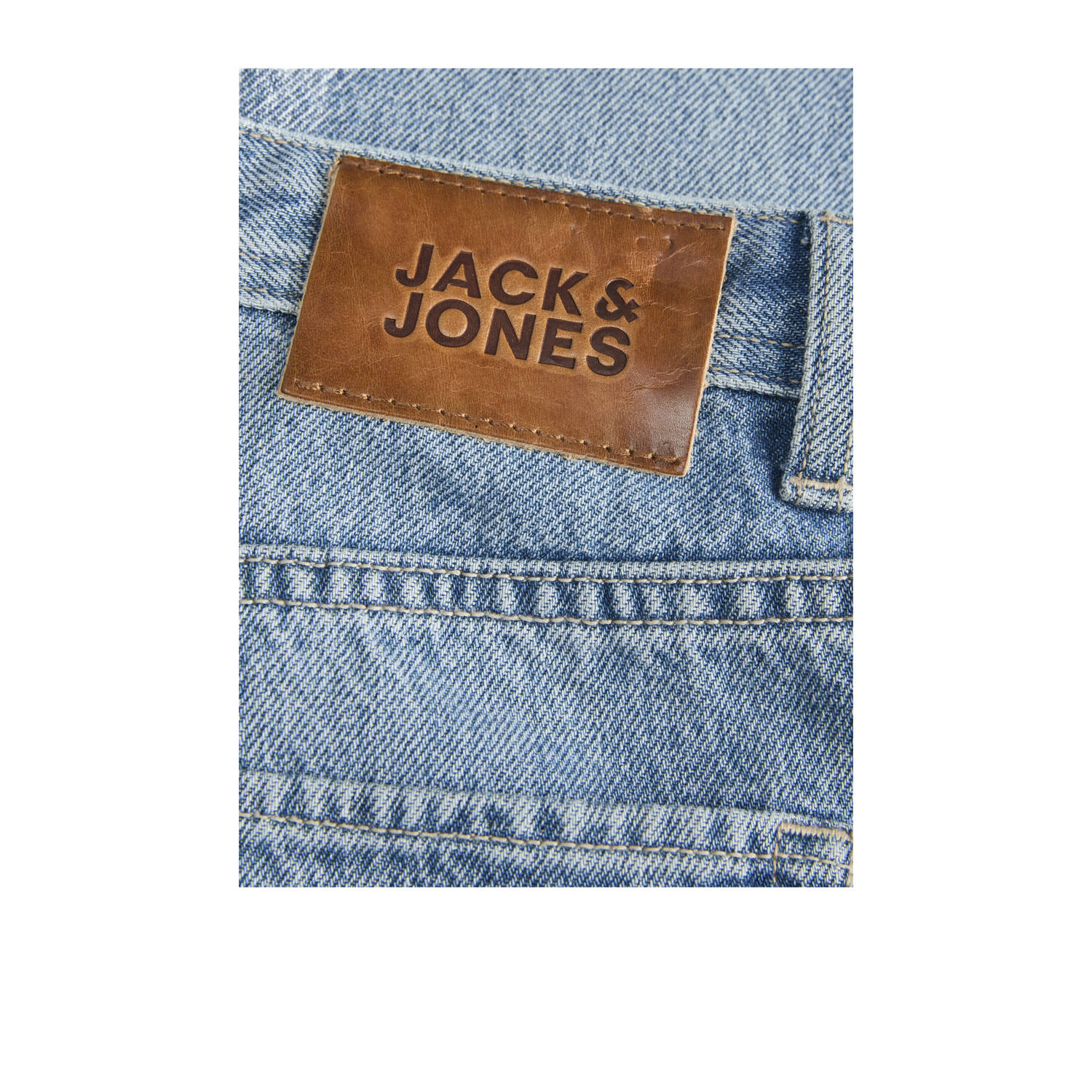 JACK & JONES JUNIOR relaxed high waist loose fit jeans medium blue denim