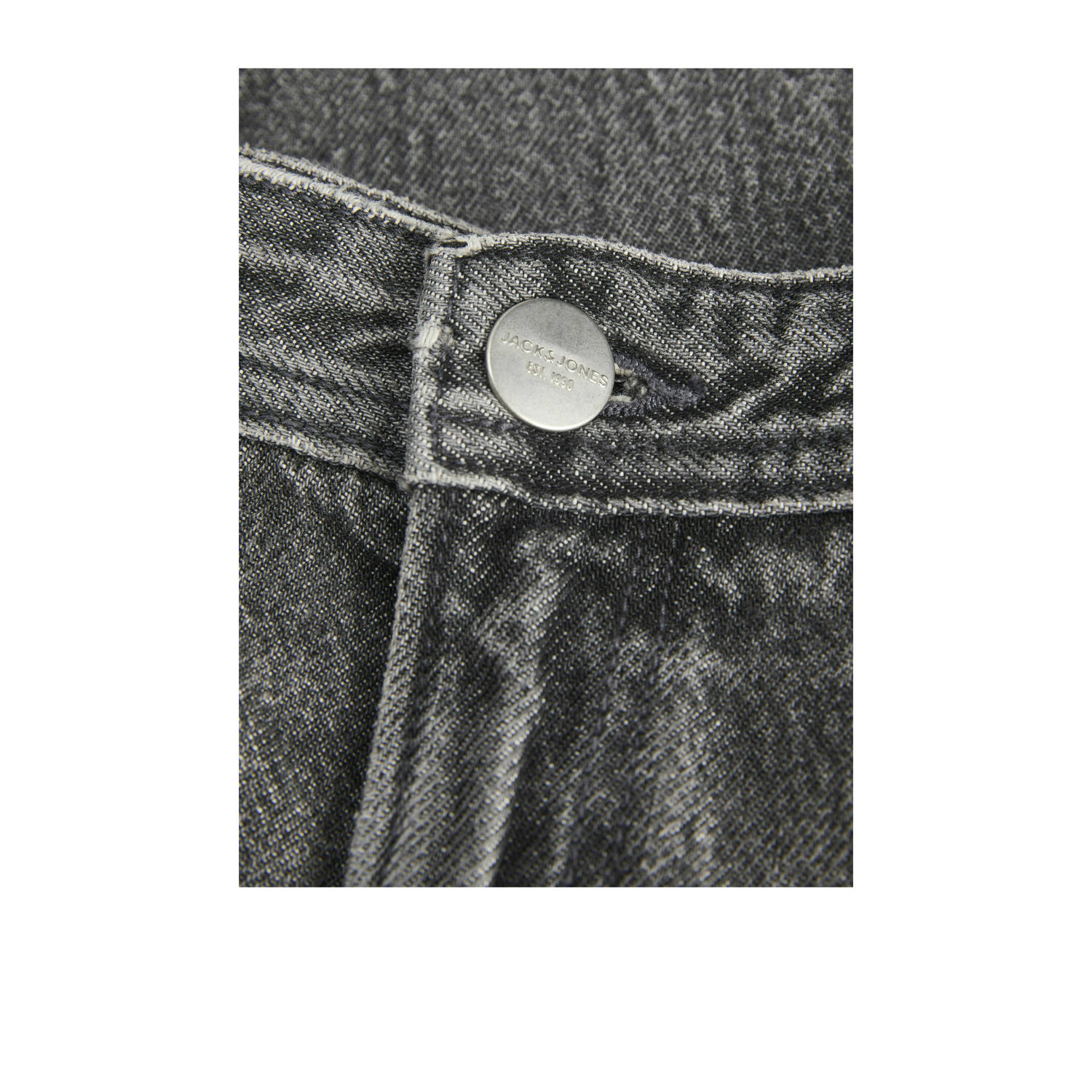 JACK & JONES JUNIOR relaxed high waist loose fit jeans black denim