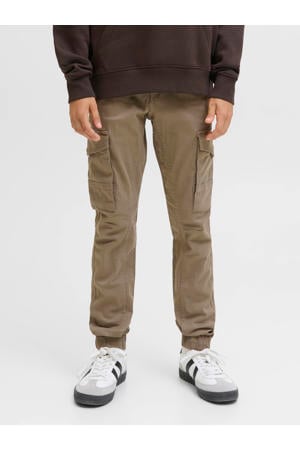 slim fit cargobroek bruin