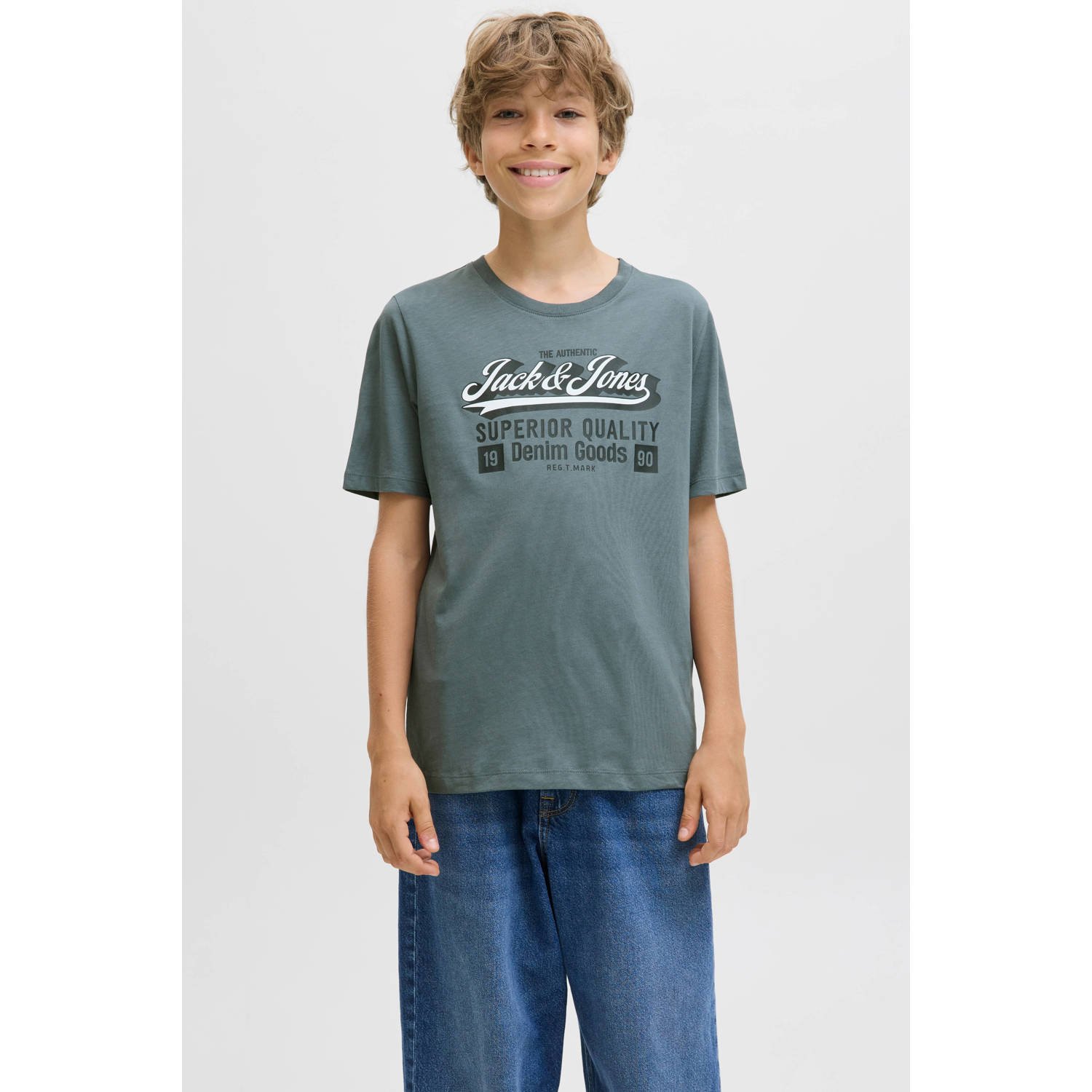 JACK & JONES JUNIOR T-shirt grijsblauw