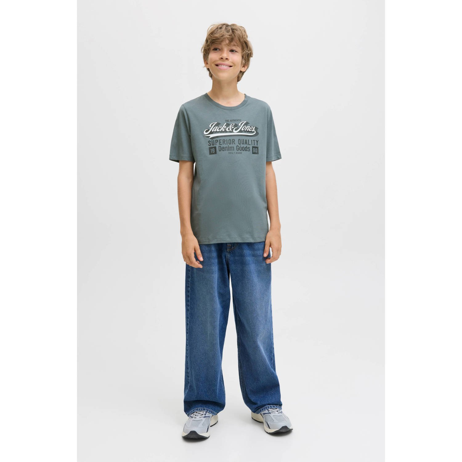 JACK & JONES JUNIOR T-shirt grijsblauw
