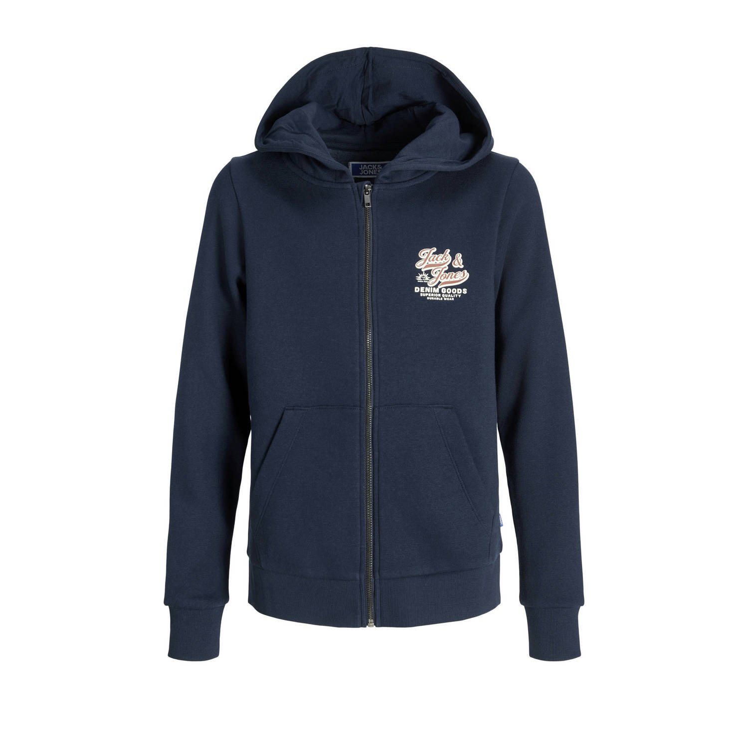 JACK & JONES JUNIOR sweatvest donkerblauw