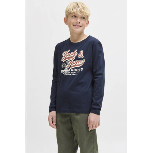 JACK & JONES JUNIOR longsleeve donkerblauw afbeelding