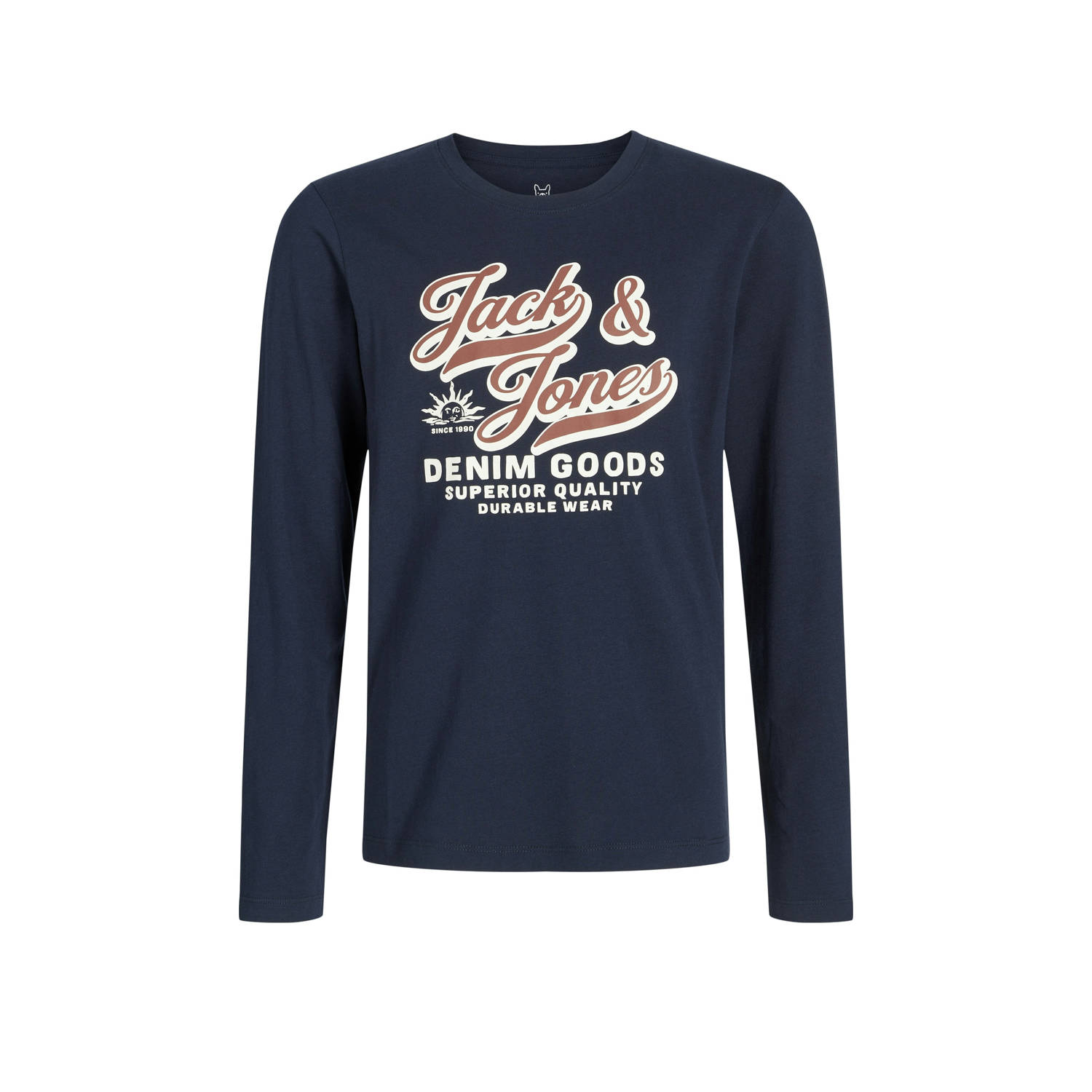 JACK & JONES JUNIOR longsleeve donkerblauw