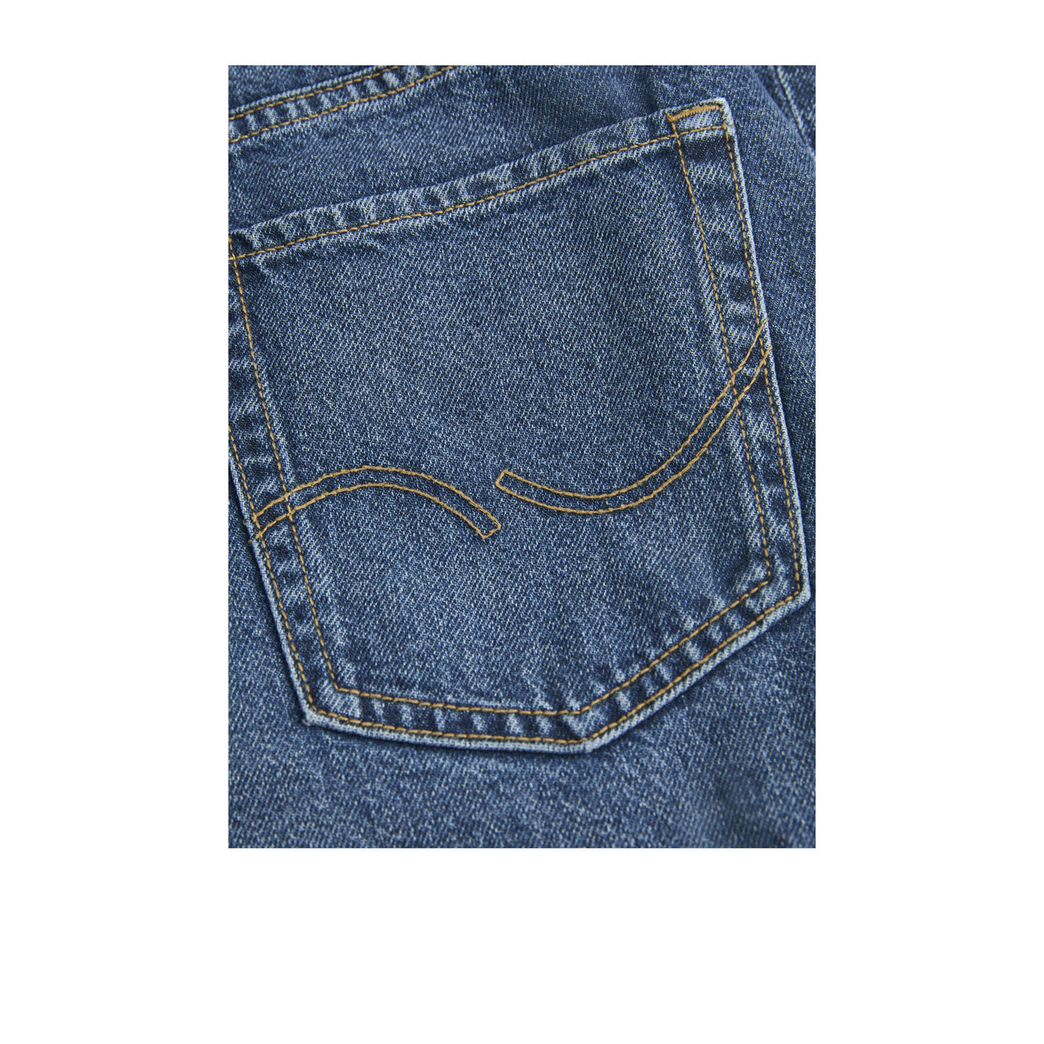 JACK & JONES JUNIOR high waist loose fit jeans dark blue denim