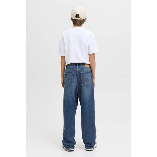 JACK & JONES JUNIOR high waist exra baggy jeans dark blue denim afbeelding