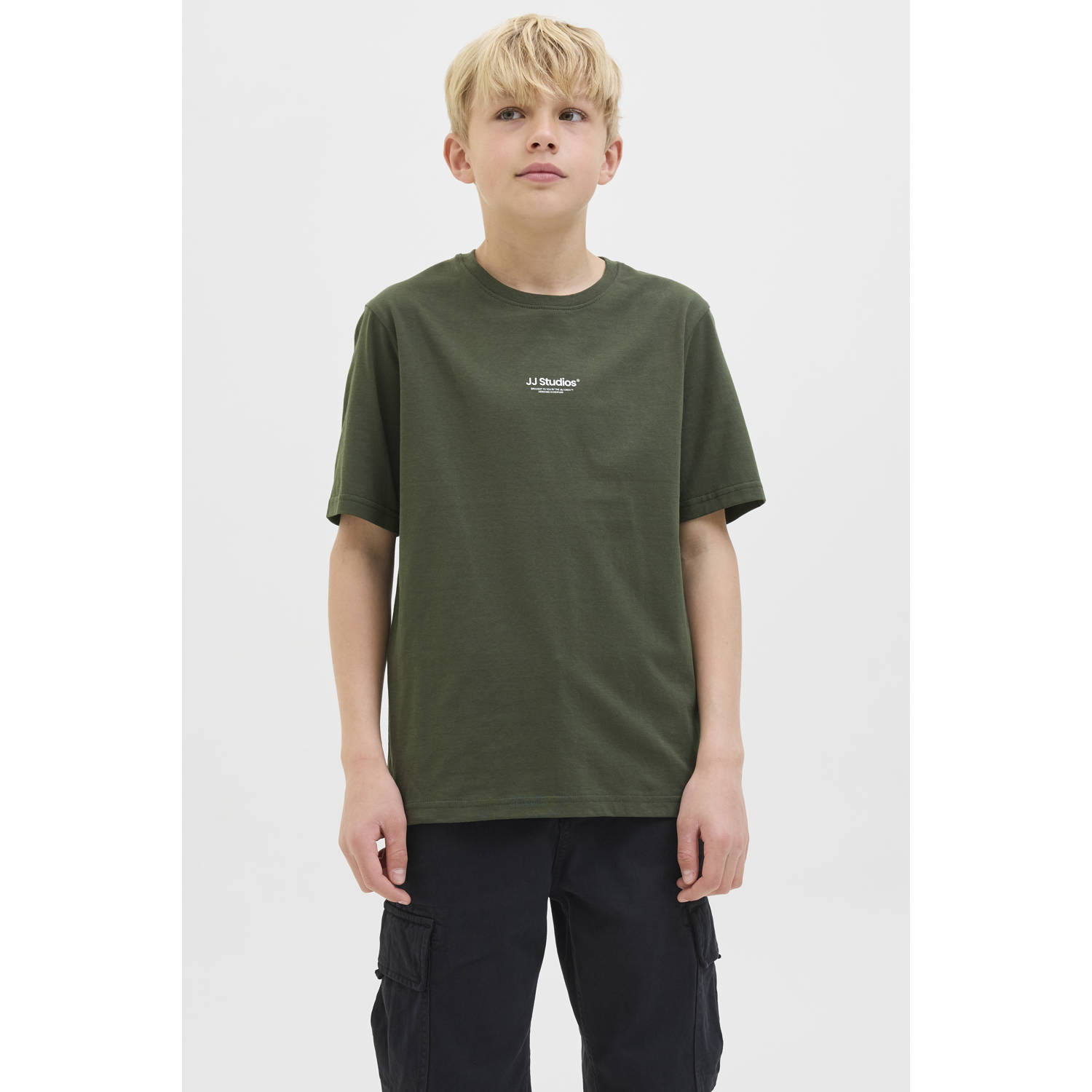 JACK & JONES JUNIOR T-shirt donkergroen
