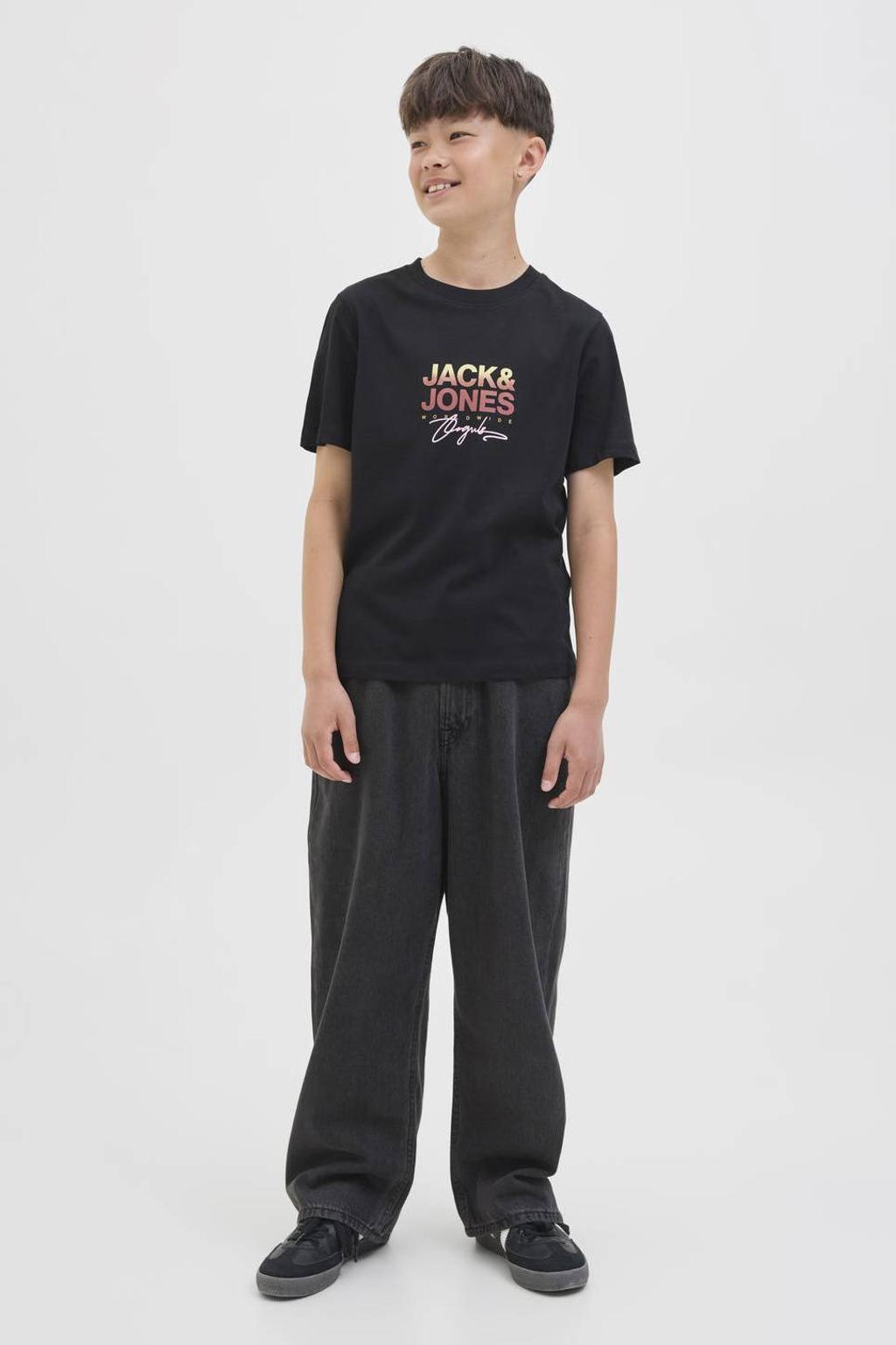 JACK & JONES JUNIOR high waist extra baggy jeans black denim