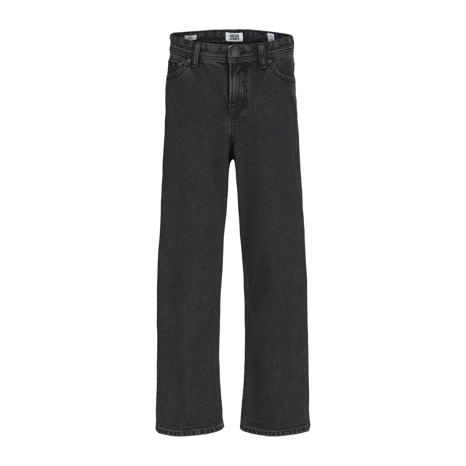 JACK & JONES JUNIOR high waist loose fit jeans black denim