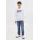 JACK & JONES JUNIOR low waist slim fit jeans dark blue denim