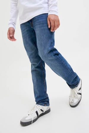 low waist slim fit jeans dark blue denim