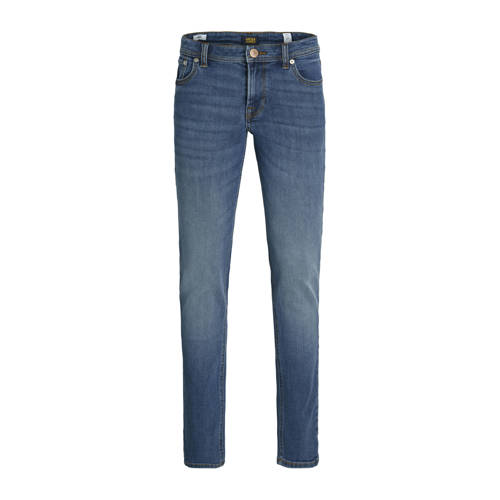 JACK & JONES JUNIOR low waist slim fit jeans dark blue denim afbeelding