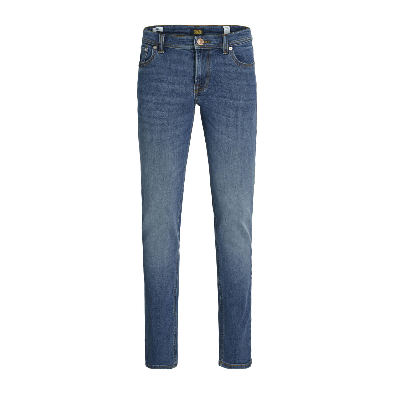 JACK & JONES JUNIOR low waist slim fit jeans dark blue denim