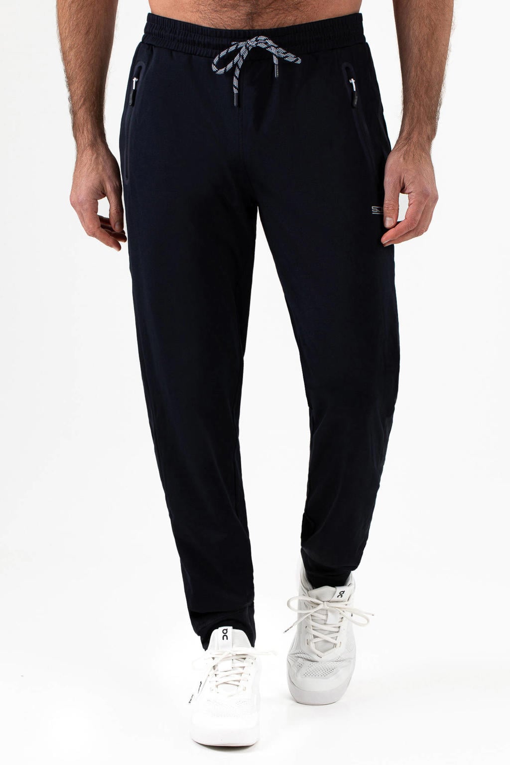 Donkerblauwe heren Sjeng Sports trainingsbroek Presto Long