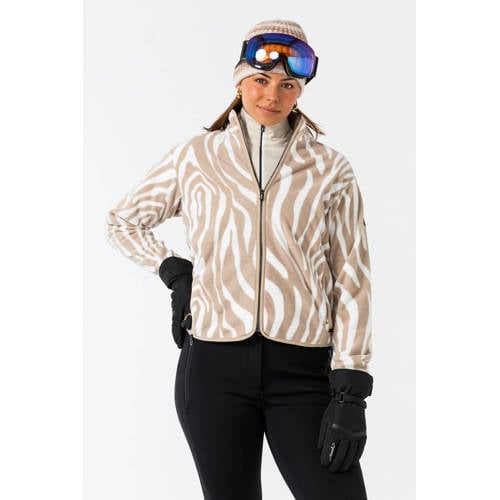 Falcon fleece skivest Oxitane beige/wit afbeelding