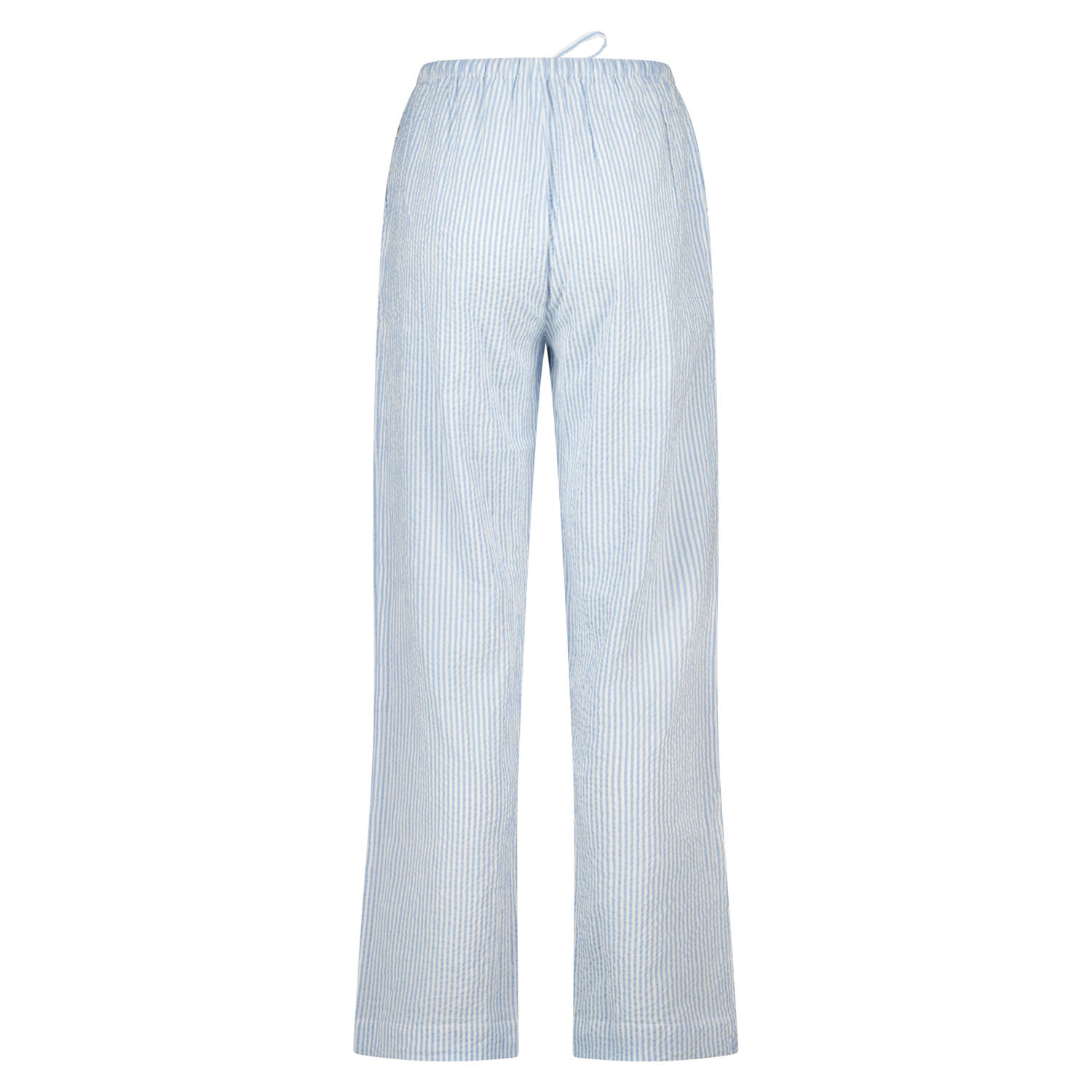 America Today seersucker pyjamabroek Loyce blauw wit