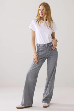 wide leg jeans grey denim