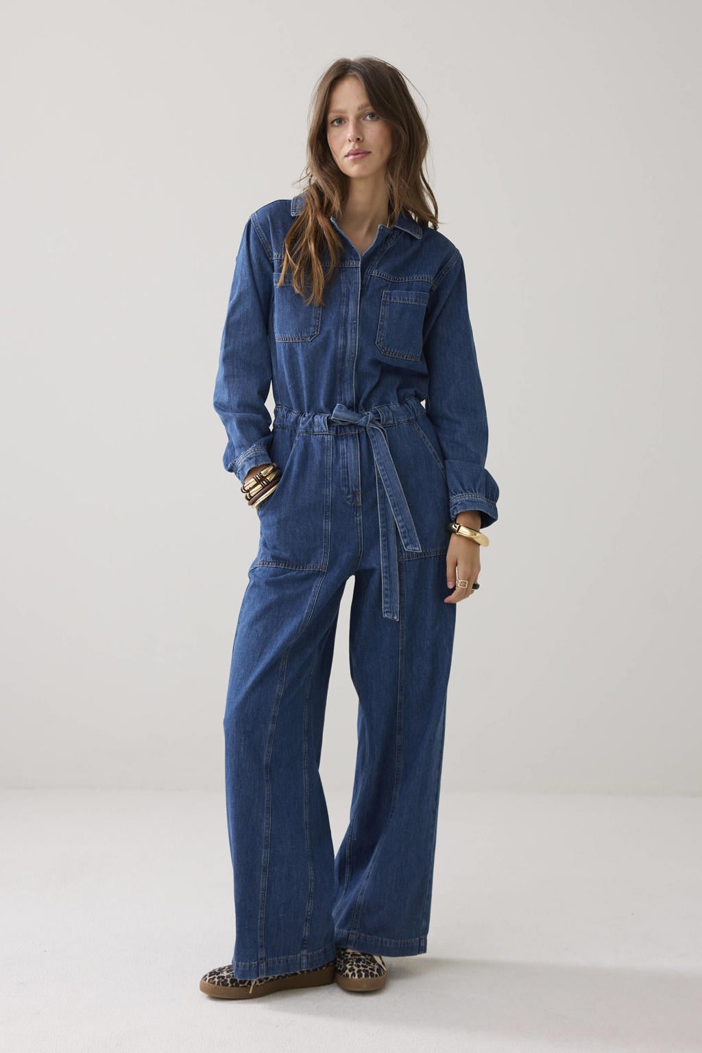 Summum jumpsuit medium blue denim